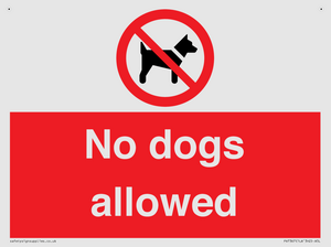 No dogs allowed
